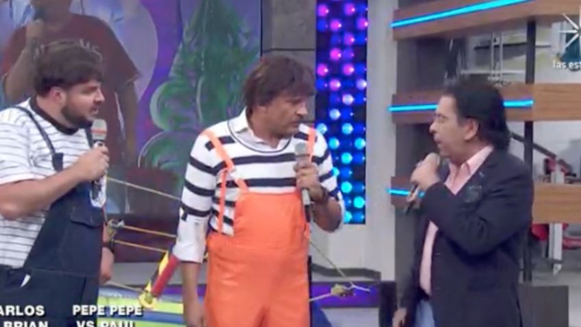 El Señor Aguilera acude a homenaje de Chabelo en programa Hoy, conductores juegan las escalera loca