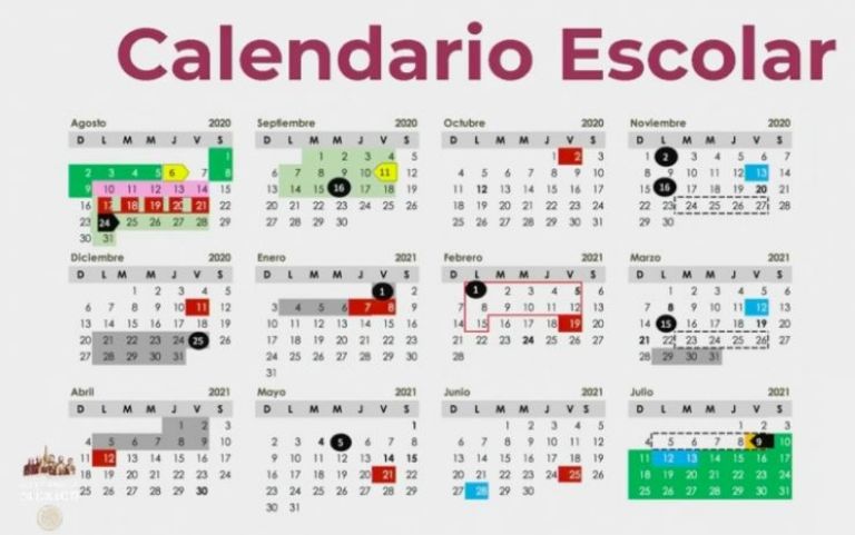 calendario escolar sep