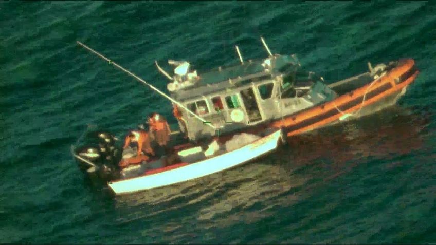 Rescatan a 4 pescadores que quedaron a la deriva en Isla Cerralvo, BCS