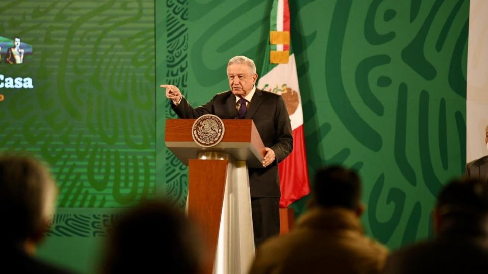 El presidente Andrés Manuel López Obrador desde la conferencia matutina. Foto: Leslie Pérez