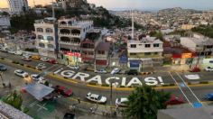 Con ENORMES letras, así agradecieron a médicos su trabajo ante covid-19 en Acapulco: FOTO