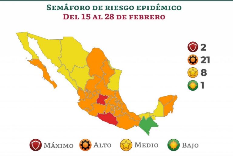 semaforo epidemiologico estados