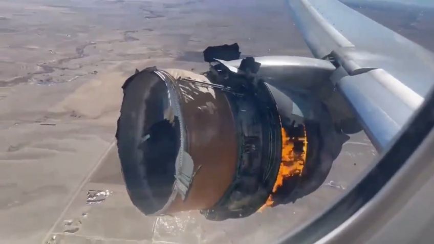 VIDEO VIRAL: Así fue el incendio de la turbina del avión que “llovió” en Denver