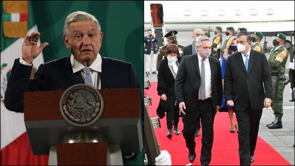 El presidente López Obrador invitó a Fernández, quien ya está en México, a la mañanera. Foto: Yadin Xolalpa - SRE