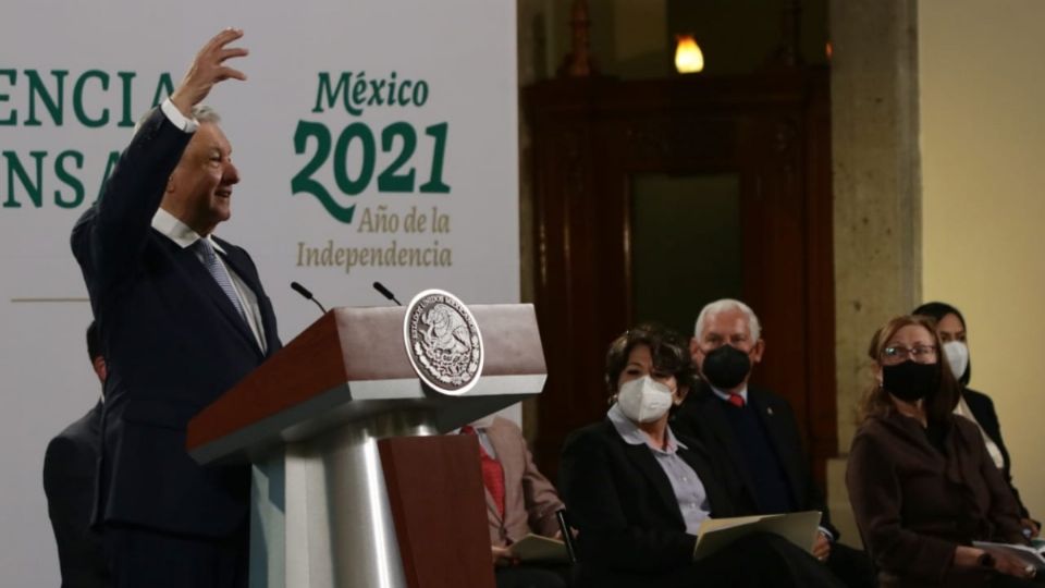 El presidente López Obrador desde la conferencia matutina. Foto: Yadin Xolalpa