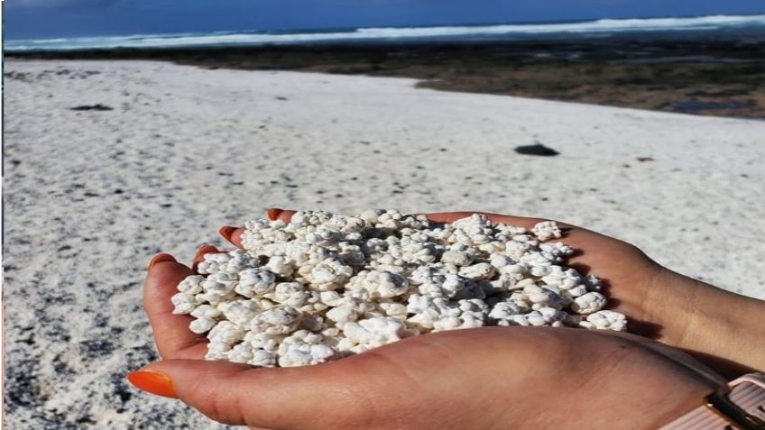 Una playa con palomitas de maíz en lugar de arena; descubre dónde está