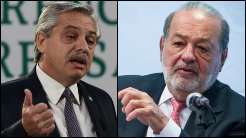 Carlos Slim reaparece tras superar Covid-19; se reúne con el presidente Alberto Fernández | Foto