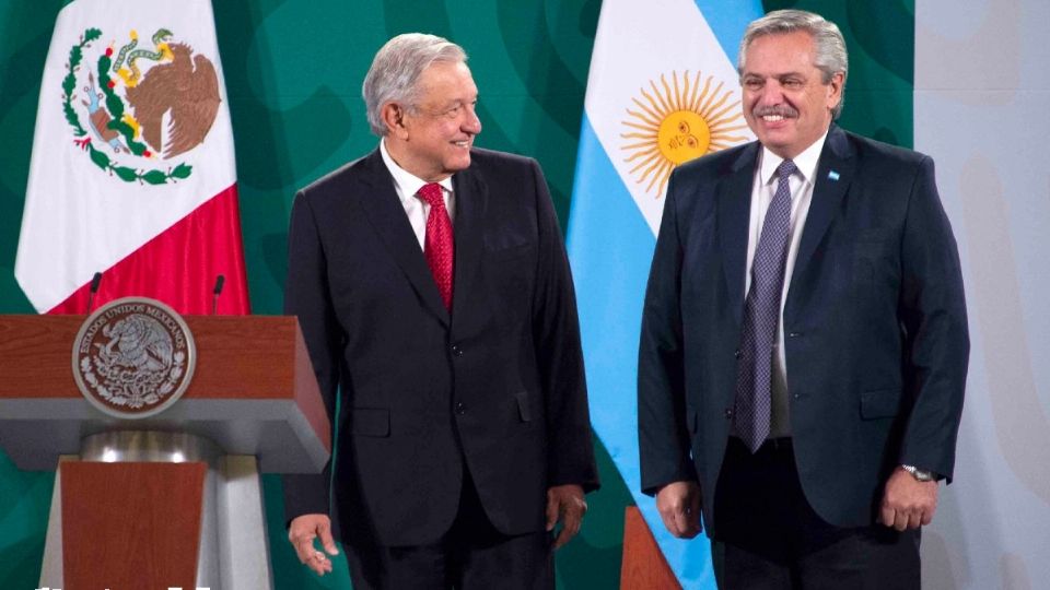 El presidente Andrés Manuel López Obrador recibió al mandatario argentino Alberto Fernández. Foto: Especial