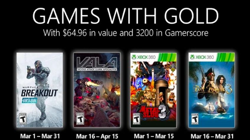 Games with Gold: videojuegos GRATIS para Xbox en el mes de marzo