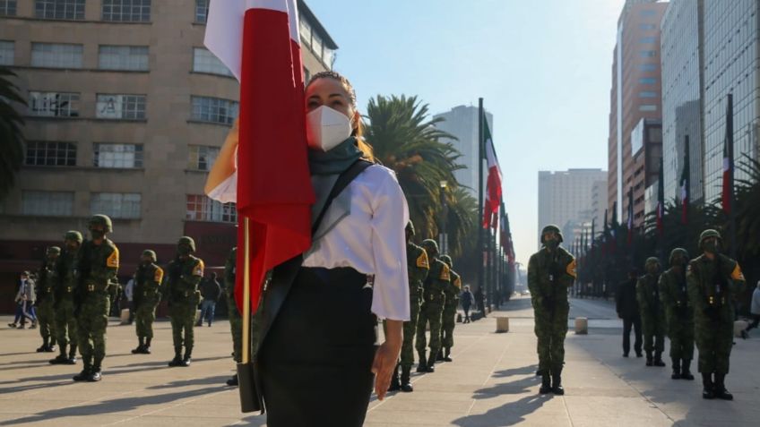 Día de la Bandera: Así fue la conmemoración en la Ciudad de México