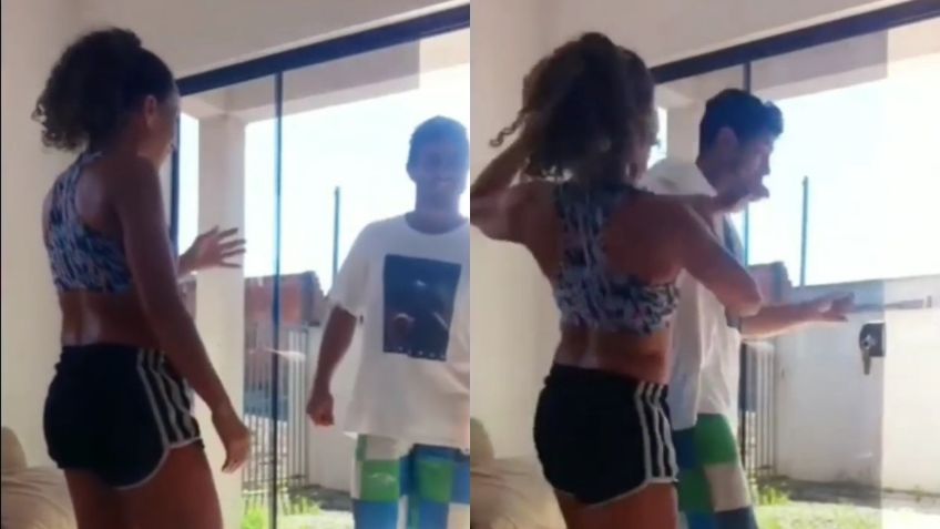 VIDEO VIRAL: Enfermera corre a patadas a intruso que entró a su casa  mientras ella bailaba