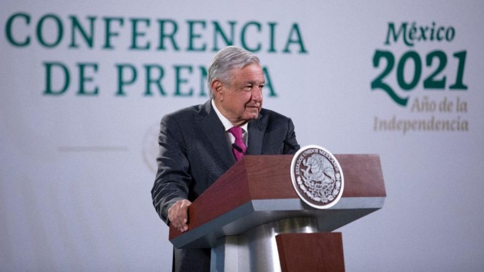 El presidente López Obrador desde Palacio Nacional. Foto: Presidencia