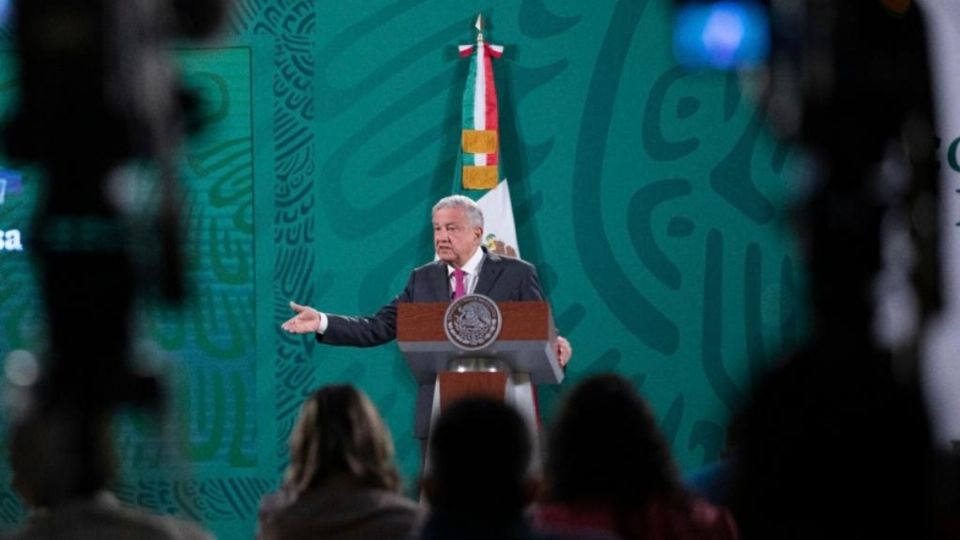 El presidente López Obrador desde Palacio Nacional. Foto: Presidencia