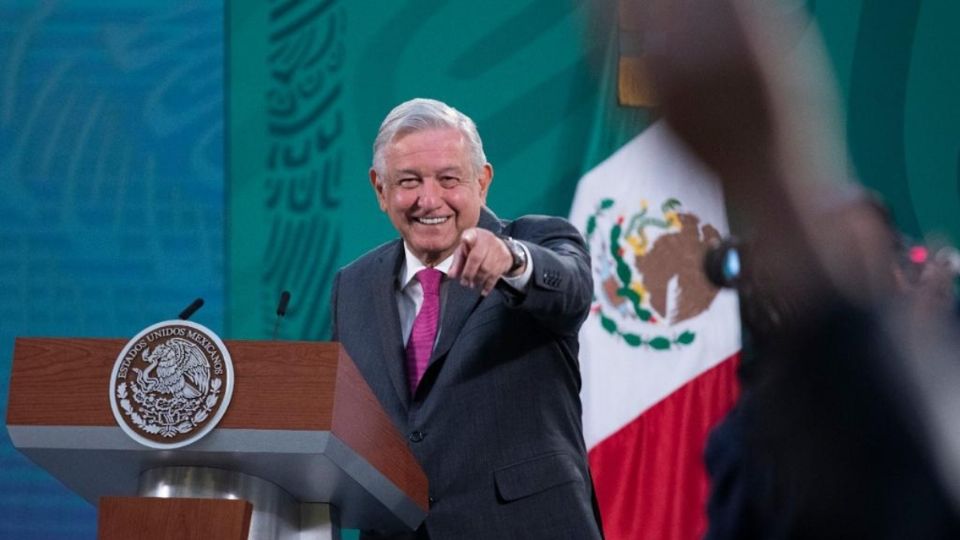 El presidente López Obrador desde Palacio Nacional. Foto: Presidencia