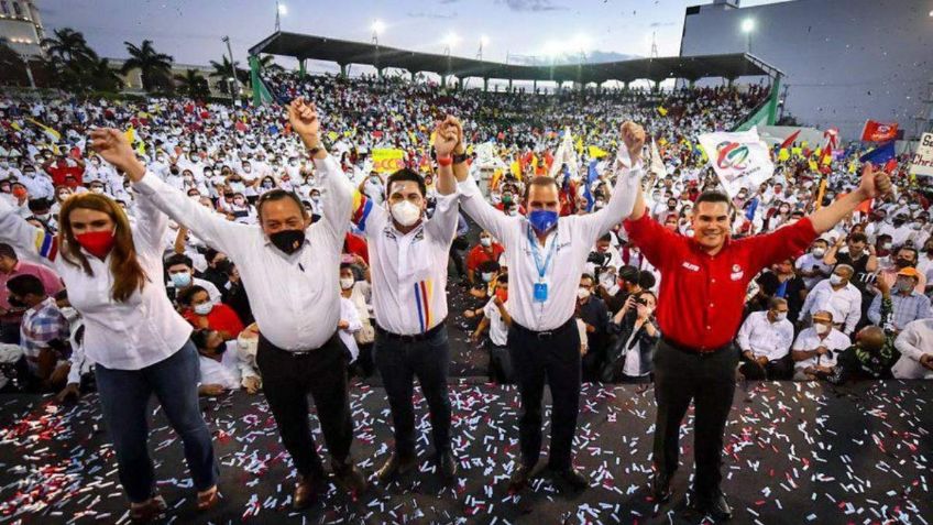 Christian Castro Bello toma protesta como candidato a la gubernatura de Campeche