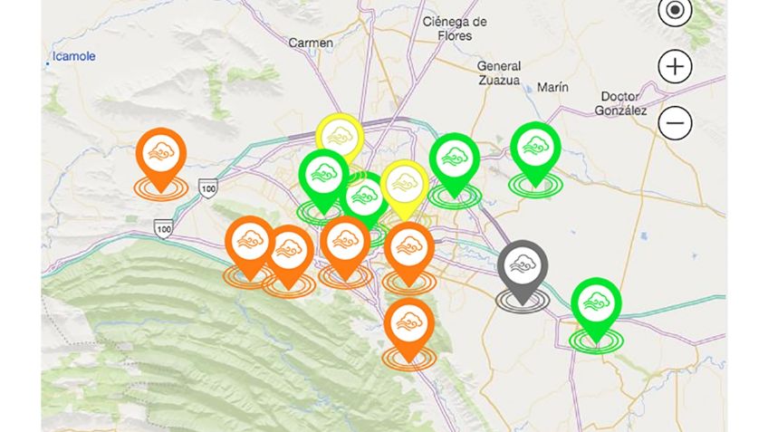 Calidad de aire MTY, 28 de febrero: mala calidad en la mitad del área metropolitana