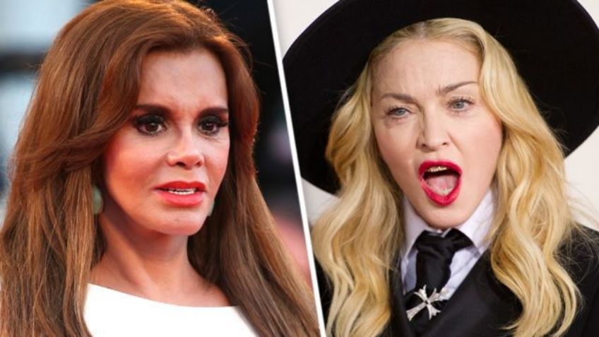 ¿Será? Lucía Méndez se deja IR y cuenta el PLEITO con Madonna: VIDEO