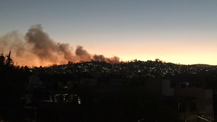 Reportan INCENDIO en Bosques de los Remedios, Naucalpan