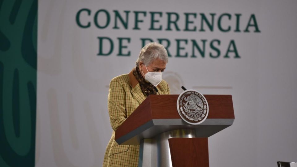 Sánchez Cordero encabezó su décima mañanera. Foto: Daniel Ojeda