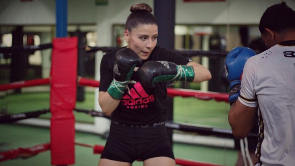 La campeona mexicana Yamileth Mercado el sábado 6 de febrero en Hermosillo, Sonora. Foto: Especial