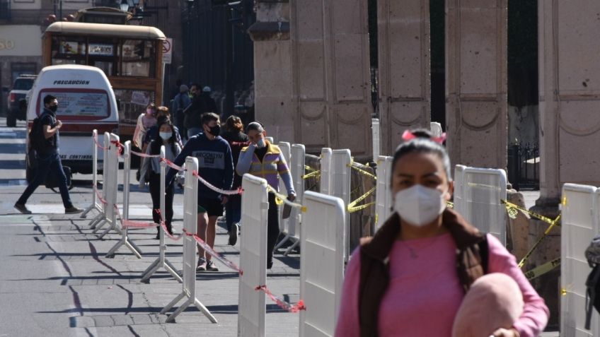 Así lucen las plazas de Michoacán, cercadas para evitar reuniones: FOTOS