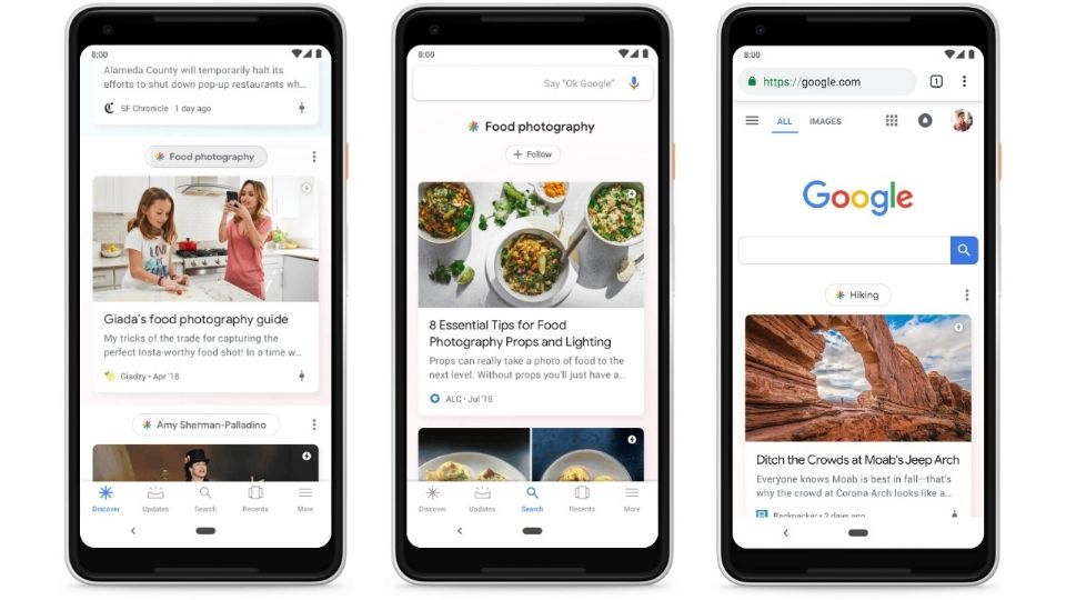 Te damos trucos para volverte un experto en Google Discover 
FOTO: Twitter