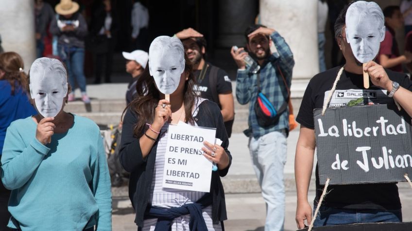 MARCHAS CDMX: Simpatizantes de Julian Assange se manifestaran por la libertad del activista