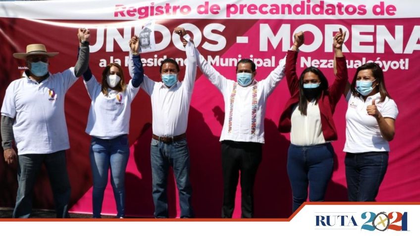 Movimiento Nacional Unidos por un Mejor País registra precandidatos a la alcaldía de Neza por Morena