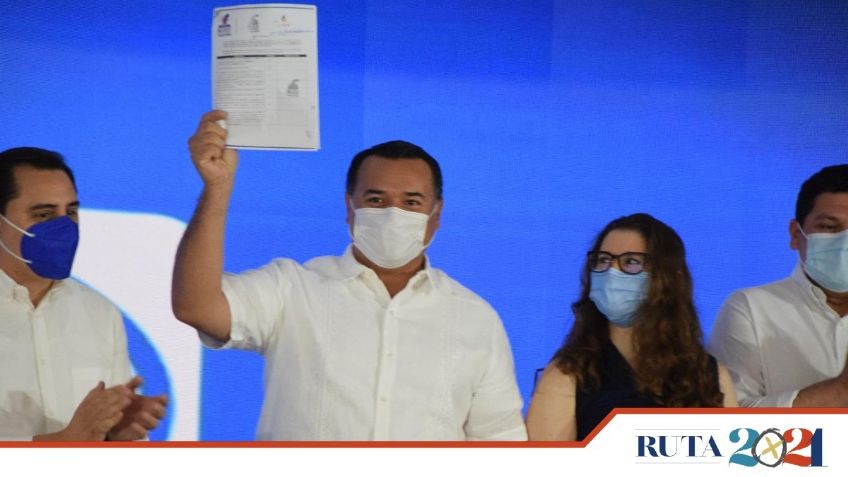 Renán Barrera se registra para reelegirse en Mérida; busca su tercer periodo