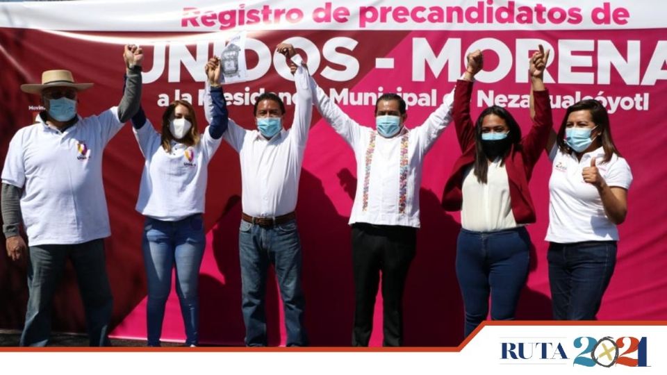 La Agrupación Política Nacional Unidos por un Mejor País registró a Carmen de la Rosa Mendoza y a Epifanio López Garnica como precandidatos en Nezahualcóyotl. Foto: Especial