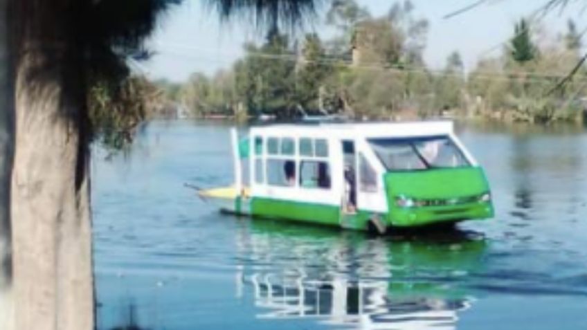 ¡Adorable! Así luce el micro-trajinera de Xochimilco: FOTOS