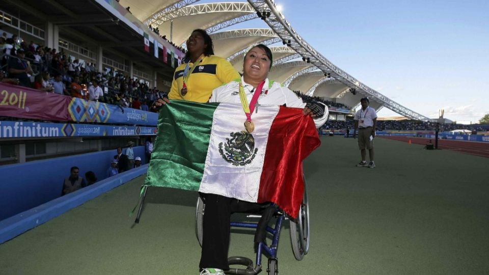 La Campeona Mundial y Paralímpica de lanzamiento, María de los Angeles Ortiz explicó las dificultades en las que ha entrenado hacia Tokio 2020 Foto: Mexsport