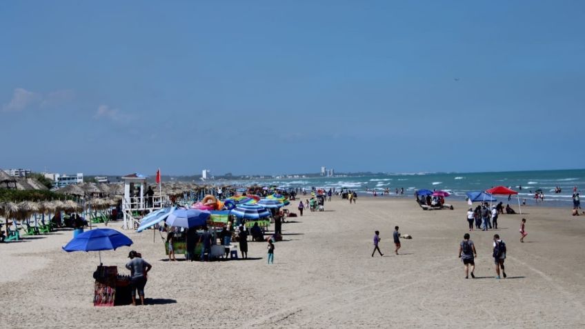 Playa Miramar es una de las más visitadas durante la pandemia en Tamaulipas; ha recibido 115 mil visitantes