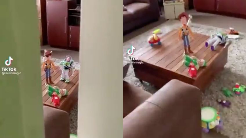 ¡De terror! Captan a juguetes de “Toy Story” moviéndose durante “reunión”: VIDEO