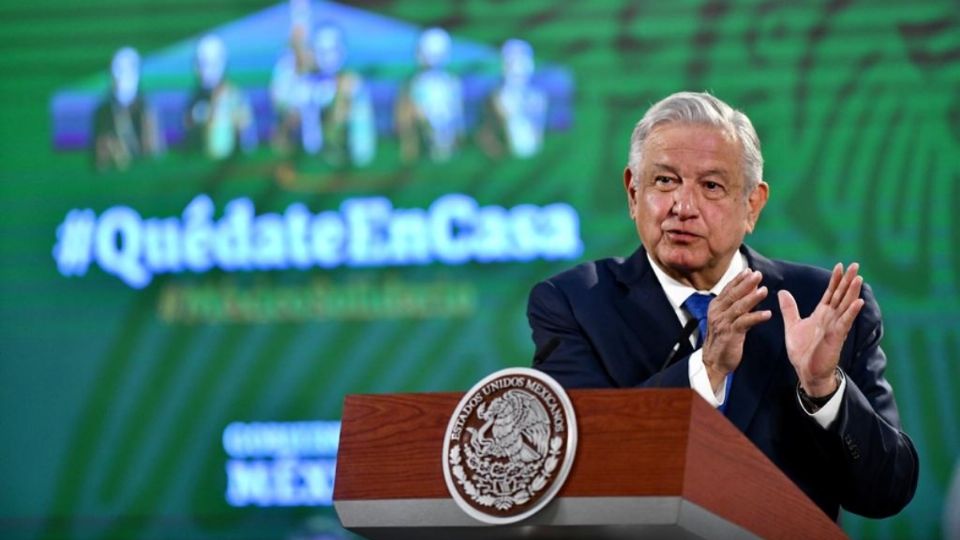 El presidente López Obrador en la Conferencia Mañanera de Palacio Nacional 
FOTO: Guillermo O´Gam