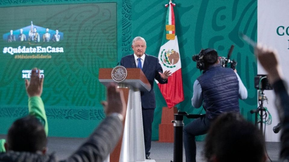 El presidente López Obrador desde La Mañanera. Foto: Presidencia