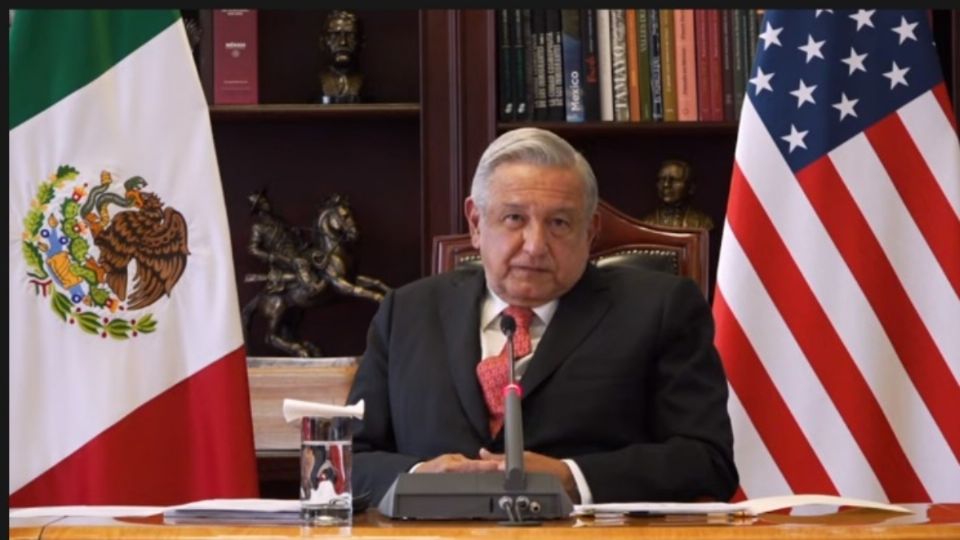 AMLO escuchó detenidamente a Biden. Foto: Especial