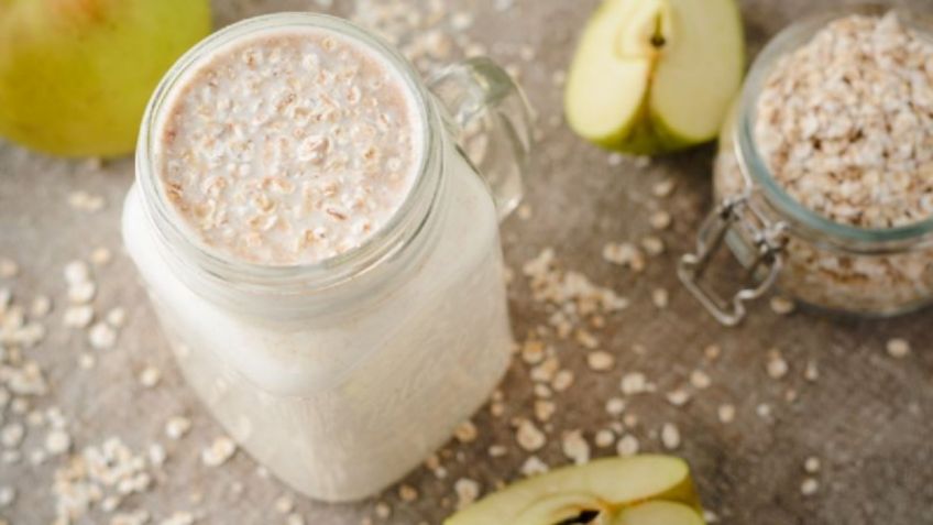 ¿Licuado de avena con manzana realmente sirve para bajar de peso?