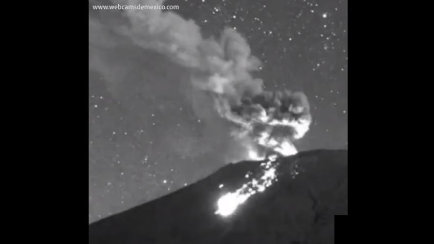 ¿Es un OVNI? Luces misteriosas causan actividad volcánica en el Popocatépetl: VIDEO