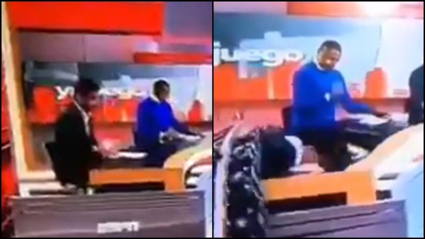 Video viral: Pantalla gigante aplasta a conductor en programa en vivo