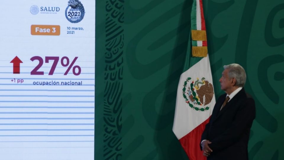 El presidente López Obrador desde Palacio Nacional. Foto: Yadin Xolalpa