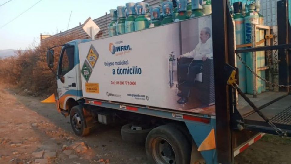 Tras el reporte de robo elementos municipales implementaron un operativo de seguridad para recuperar el camión y su valiosa carga. FOTO: ESPECIAL