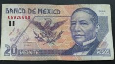 ¿Tienes este billete de 20 pesos? Puedes venderlo en Internet hasta en 8 MIL, por este detalle