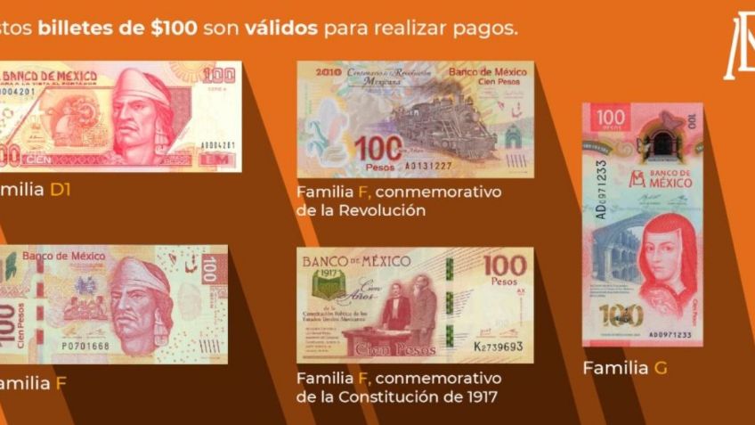 ¿Tienes éste billete de 100 pesos? Ojo saldrá de circulación