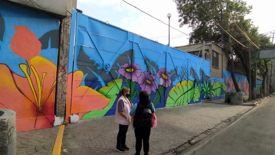 . El mural es un esfuerzo por recobrar aquellos espacios permeados por la inseguridad, a través del arte. Foto: Cortesía