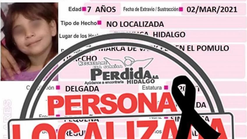 Esto es todo lo que se sabe de Nicole, la pequeña víctima de feminicidio en Hidalgo