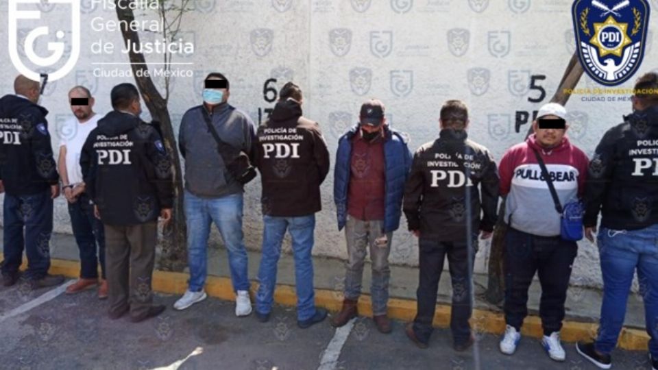 Los detenidos quedaron a disposición del agente del Ministerio Público.