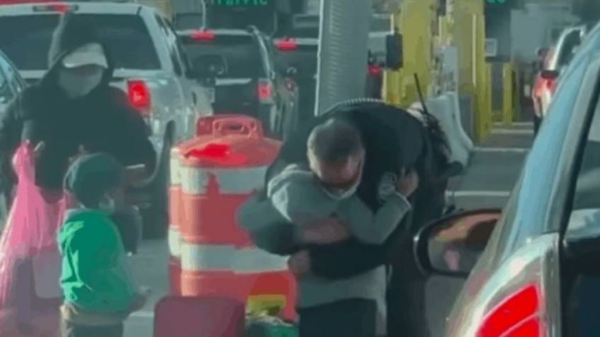 VIDEO VIRAL: Policía Fronteriza ABRAZA a niño, lo quería PROTEGER, en garita de San Ysidro