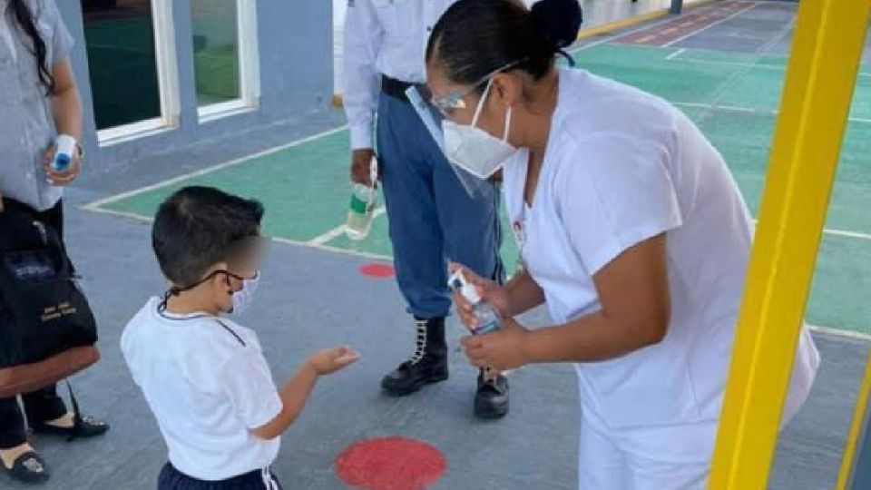 Regreso a clases SEP en Campeche. Foto: Especial