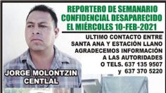 Reportan desaparición del periodista Jorge Molontzín Centlal en Sonora